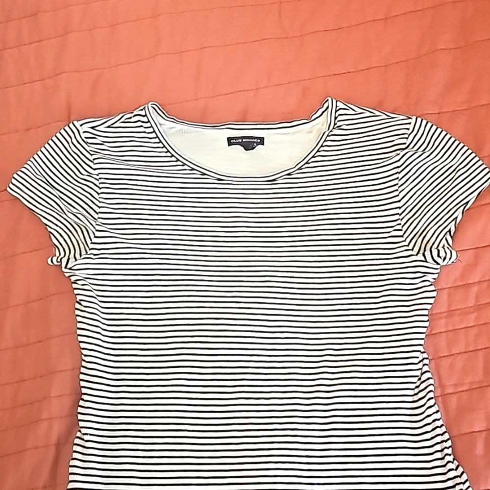 Club Monaco midi stripe fall dress $158